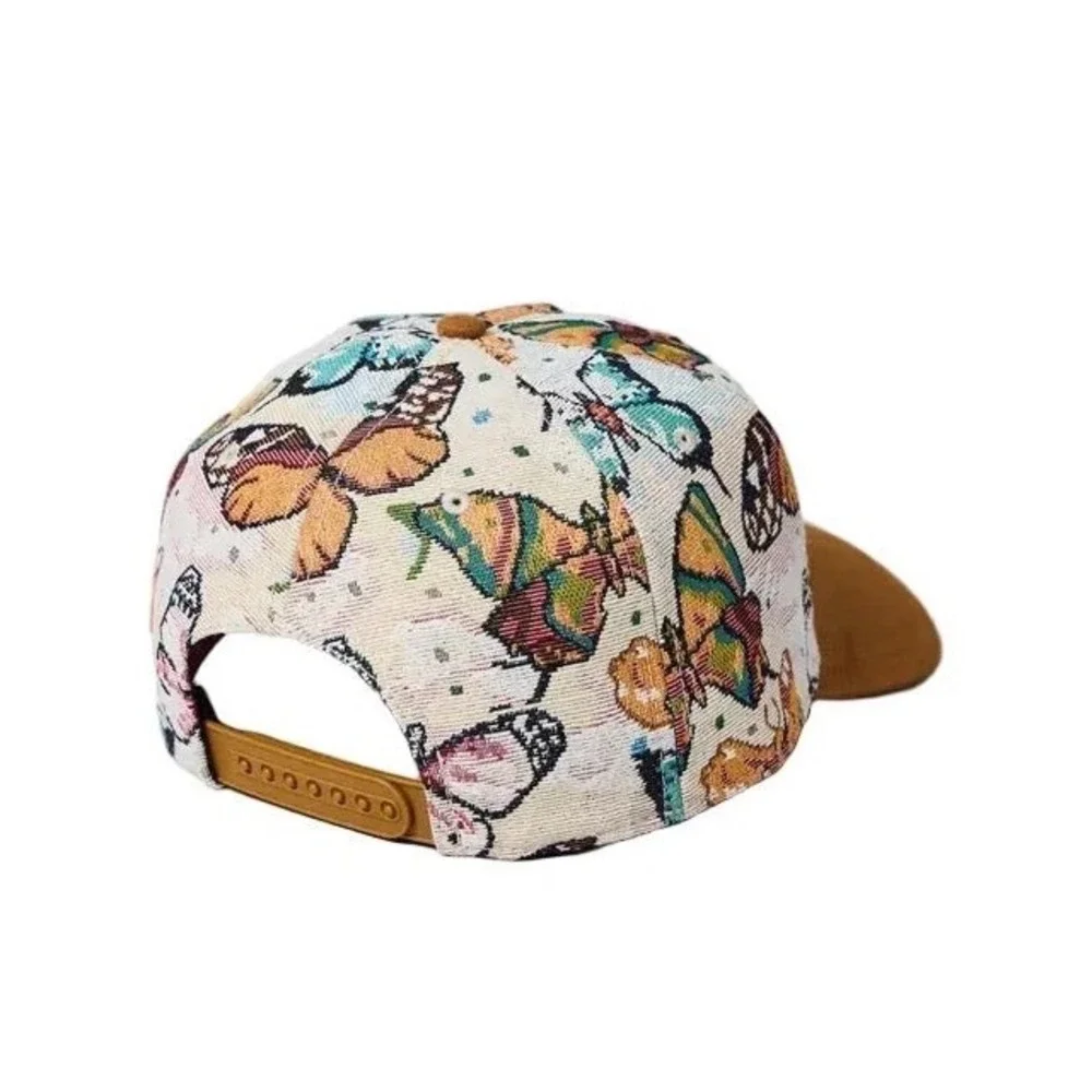 American Needle LA Dodgers Butterfly Jacquard Snapback Hat Brown Unisex OS NEW